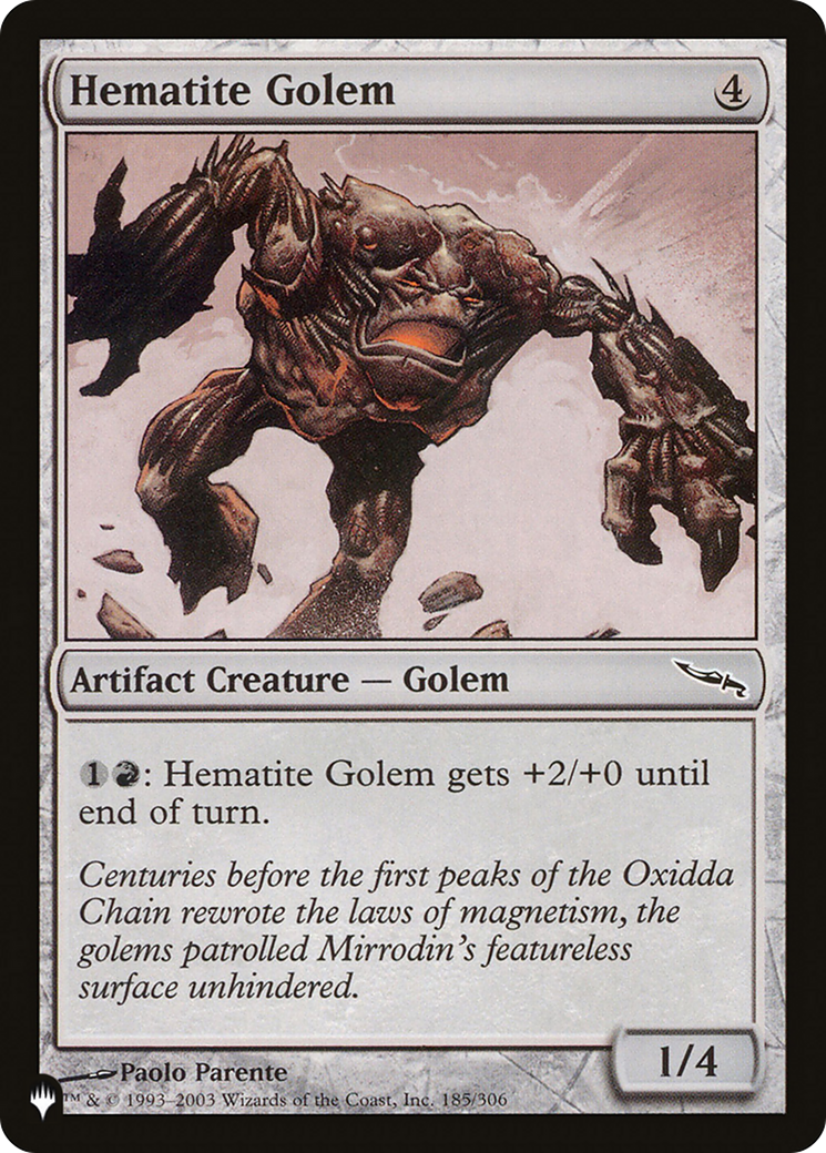 Hematite Golem [The List] MTG Single Magic: The Gathering | Red Claw Gaming