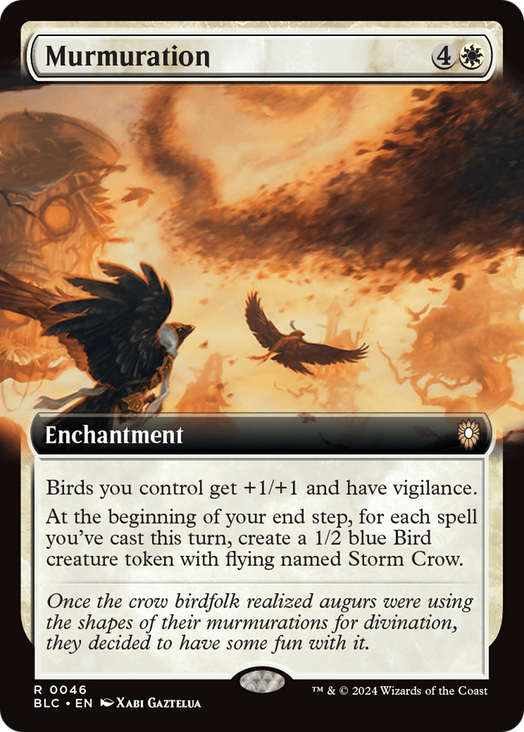 Murmuration (Extended Art) [Bloomburrow Commander] MTG Single Magic: The Gathering | Red Claw Gaming