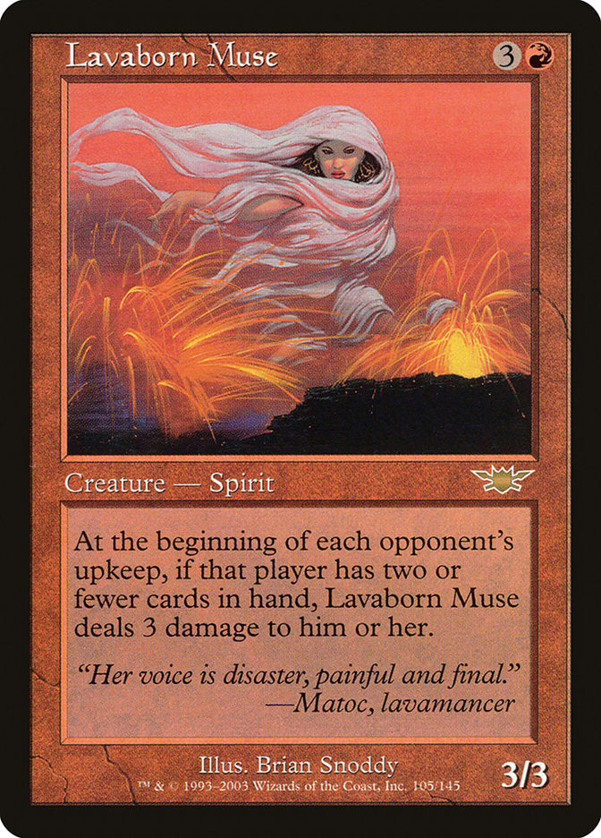 Lavaborn Muse [Legions] MTG Single Magic: The Gathering | Red Claw Gaming