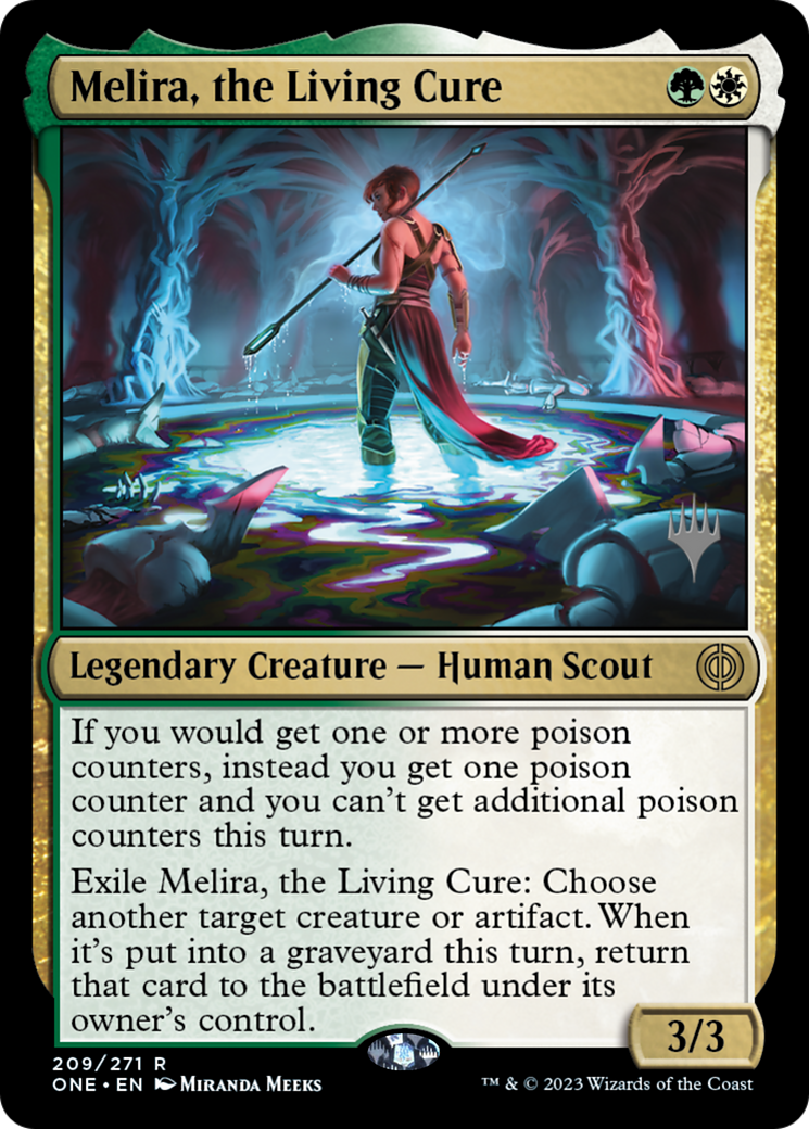 Melira, the Living Cure (Promo Pack) [Phyrexia: All Will Be One Promos] MTG Single Magic: The Gathering | Red Claw Gaming