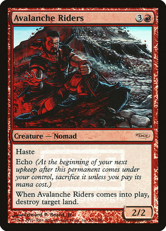 Avalanche Riders [Friday Night Magic 2004] MTG Single Magic: The Gathering | Red Claw Gaming