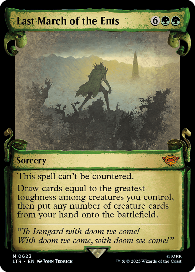 Last March of the Ents [The Lord of the Rings: Tales of Middle-Earth Showcase Scrolls] MTG Single Magic: The Gathering | Red Claw Gaming