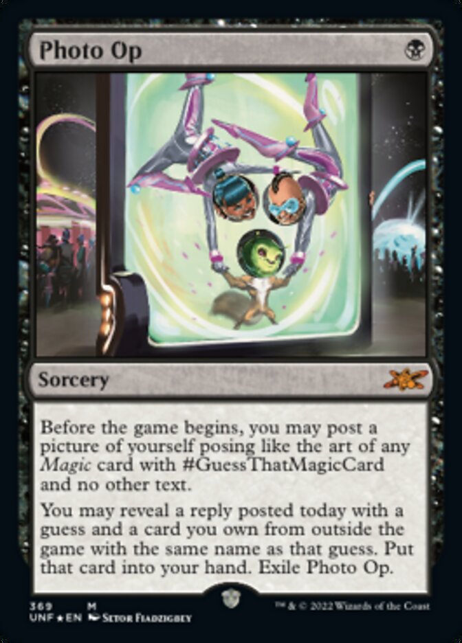 Photo Op (Galaxy Foil) [Unfinity] MTG Single Magic: The Gathering    | Red Claw Gaming