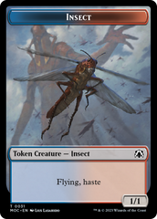 Soldier // Insect Double-Sided Token [March of the Machine Commander Tokens] MTG Single Magic: The Gathering | Red Claw Gaming