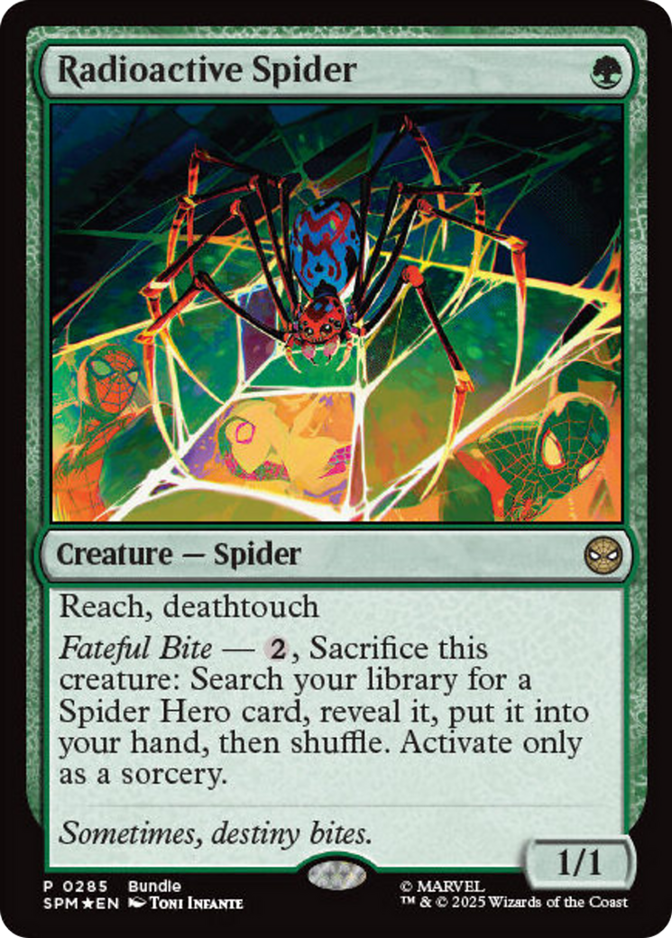 Radioactive Spider [Marvel's Spider-Man Promos] MTG Single Magic: The Gathering | Red Claw Gaming