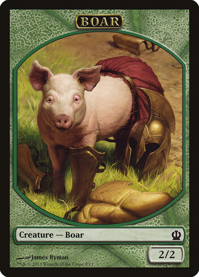 Boar Token [Theros Tokens] MTG Single Magic: The Gathering | Red Claw Gaming