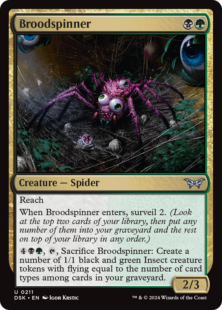 Broodspinner [Duskmourn: House of Horror] MTG Single Magic: The Gathering | Red Claw Gaming