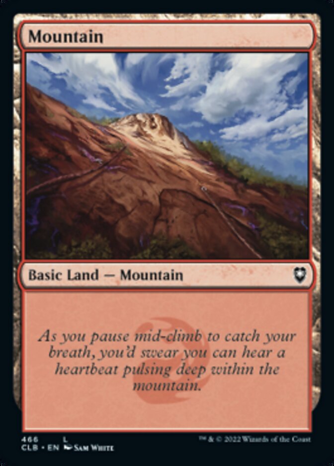 Mountain (466) [Commander Legends: Battle for Baldur's Gate] MTG Single Magic: The Gathering | Red Claw Gaming