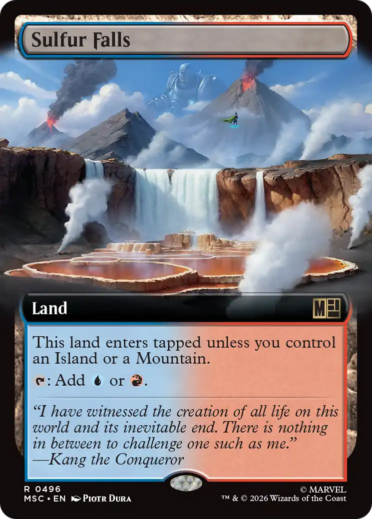 Sulfur Falls (Extended Art) [Marvel Super Heroes Commander] | Red Claw Gaming