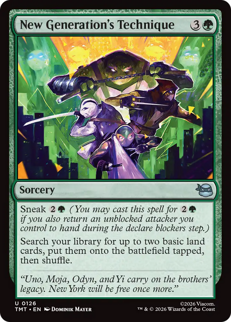New Generation's Technique [Teenage Mutant Ninja Turtles] MTG Single Magic: The Gathering | Red Claw Gaming