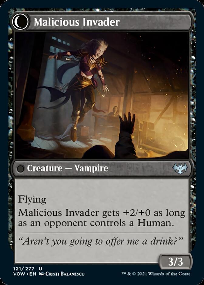 Innocent Traveler // Malicious Invader [Innistrad: Crimson Vow] MTG Single Magic: The Gathering | Red Claw Gaming