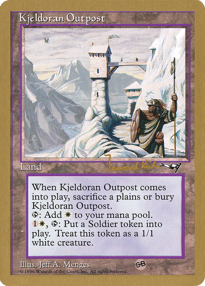 Kjeldoran Outpost (Janosch Kuhn) [World Championship Decks 1997] MTG Single Magic: The Gathering | Red Claw Gaming