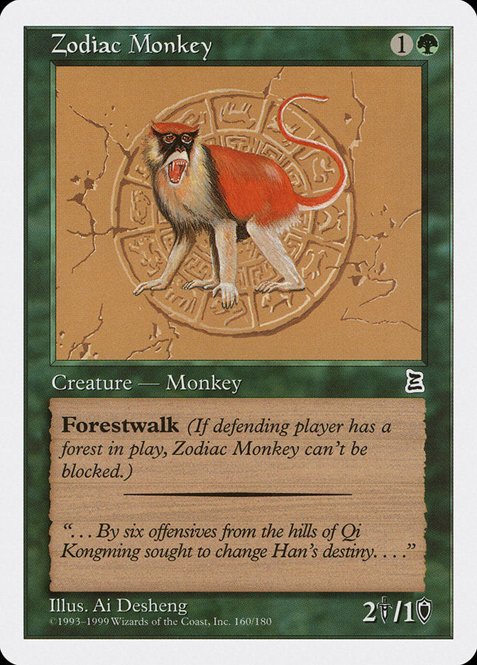 Zodiac Monkey [Portal Three Kingdoms] MTG Single Magic: The Gathering | Red Claw Gaming