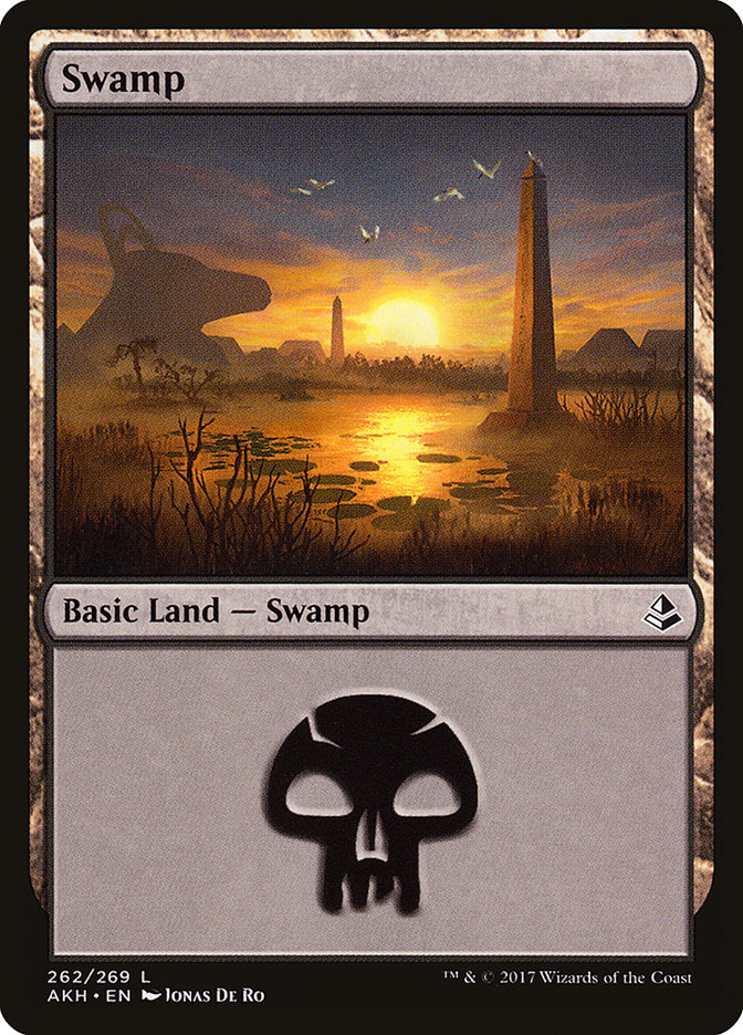Swamp (262) [Amonkhet] MTG Single Magic: The Gathering | Red Claw Gaming