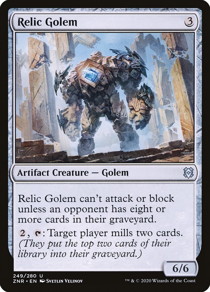 Relic Golem [Zendikar Rising] MTG Single Magic: The Gathering | Red Claw Gaming