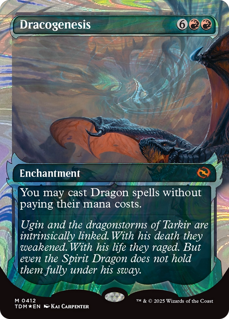 Dracogenesis (0412) (Showcase) (Halo Foil) [Tarkir: Dragonstorm] MTG Single Magic: The Gathering | Red Claw Gaming