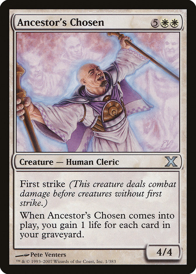 Ancestor's Chosen [Tenth Edition] MTG Single Magic: The Gathering | Red Claw Gaming