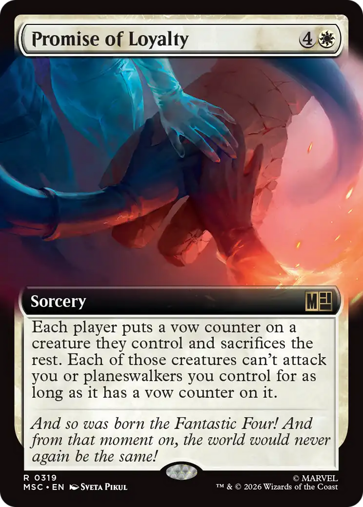 Promise of Loyalty (Extended Art) [Marvel Super Heroes Commander] | Red Claw Gaming
