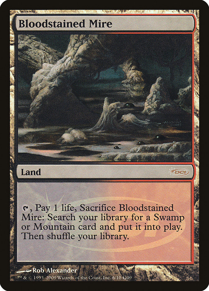 Bloodstained Mire [Judge Gift Cards 2009] MTG Single Magic: The Gathering | Red Claw Gaming