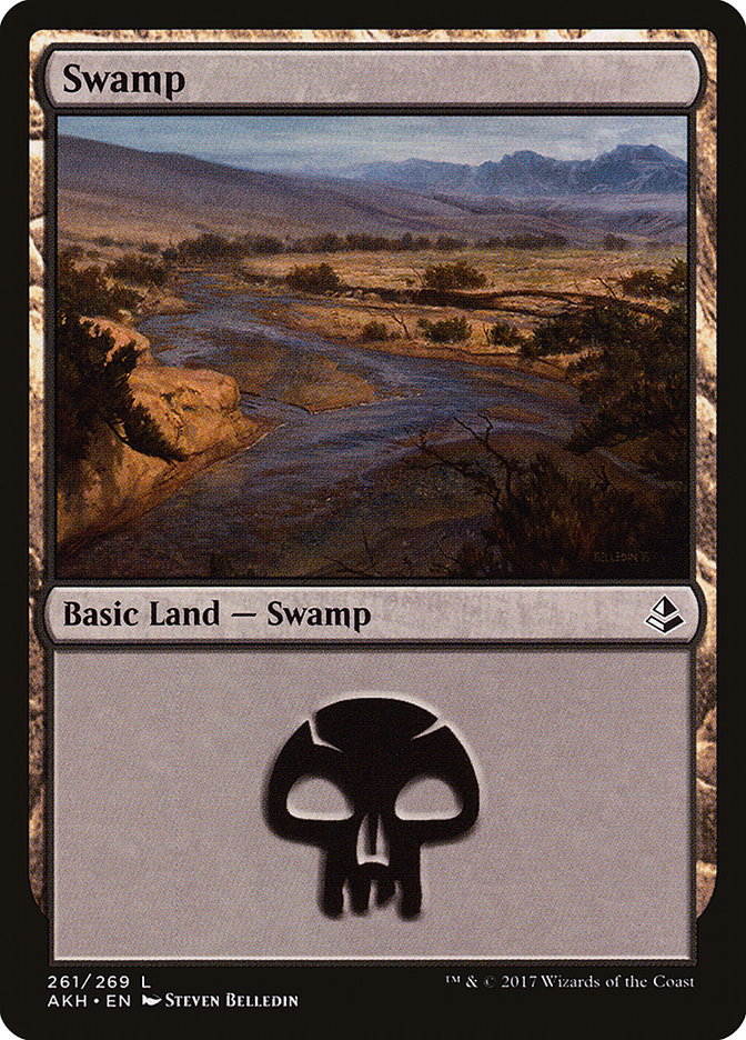Swamp (261) [Amonkhet] MTG Single Magic: The Gathering | Red Claw Gaming