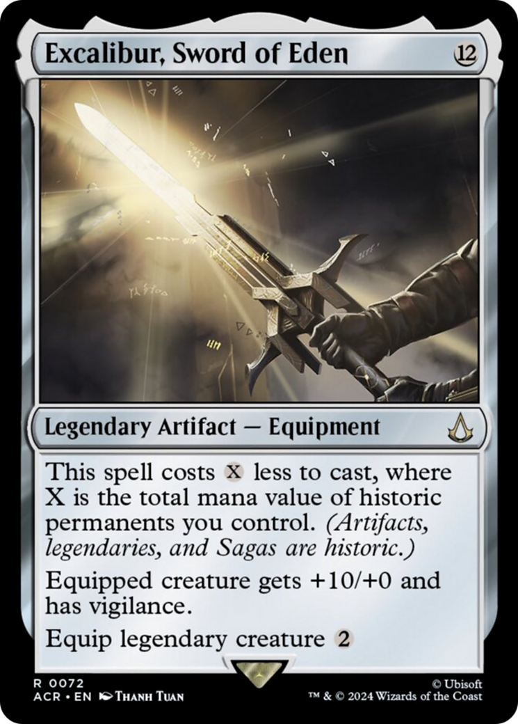 Excalibur, Sword of Eden [Assassin's Creed] MTG Single Magic: The Gathering | Red Claw Gaming