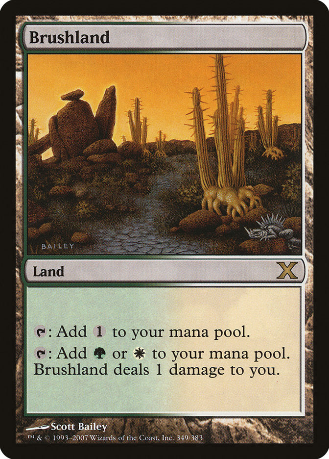 Brushland [Tenth Edition] MTG Single Magic: The Gathering | Red Claw Gaming