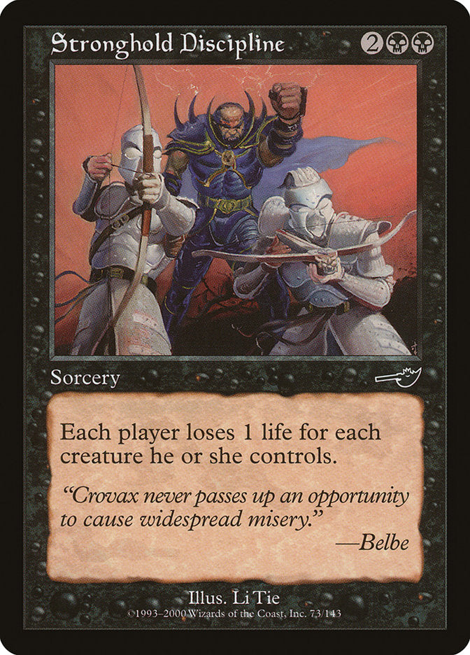 Stronghold Discipline [Nemesis] MTG Single Magic: The Gathering | Red Claw Gaming
