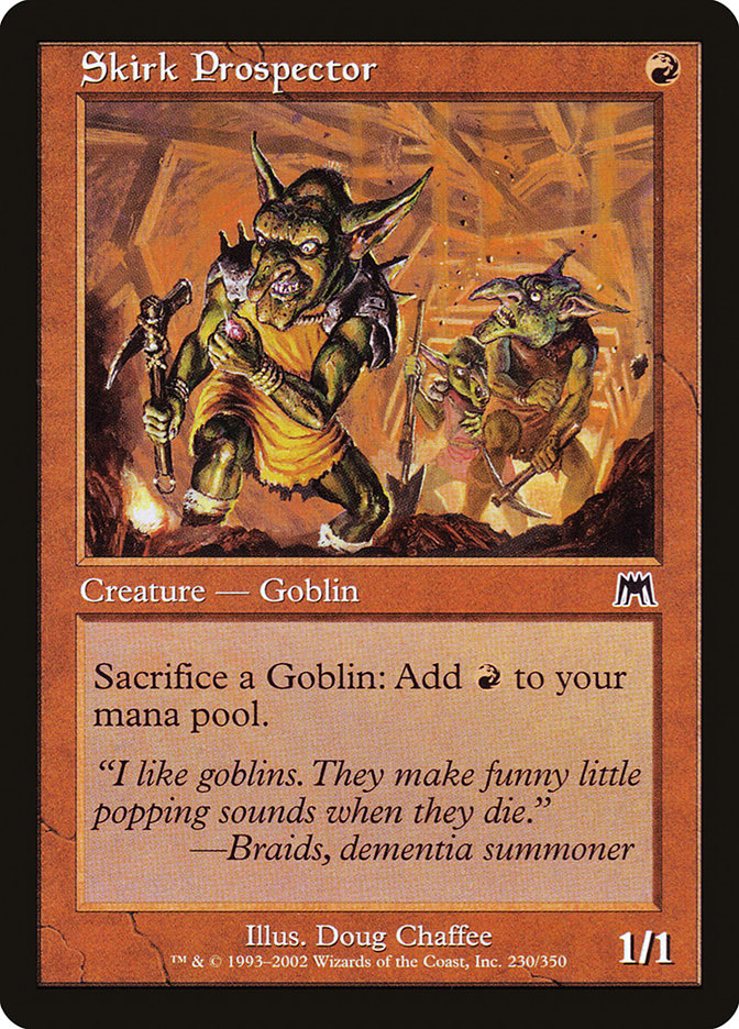 Skirk Prospector [Onslaught] MTG Single Magic: The Gathering | Red Claw Gaming