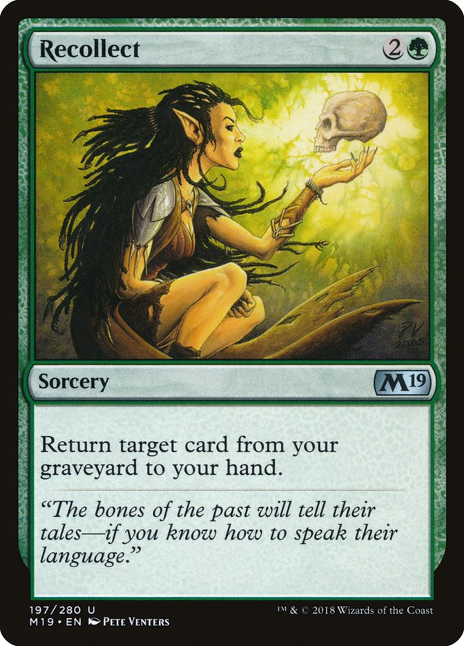 Recollect [Core Set 2019] MTG Single Magic: The Gathering | Red Claw Gaming