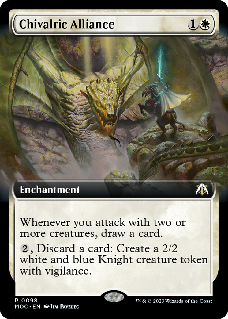 Chivalric Alliance (Extended Art) [March of the Machine Commander] MTG Single Magic: The Gathering | Red Claw Gaming