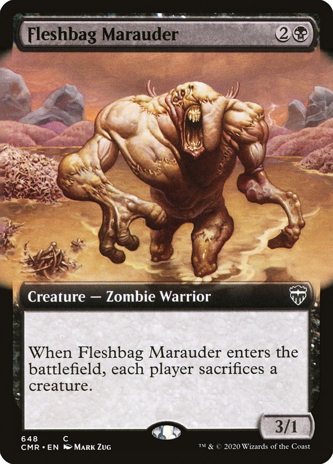 Fleshbag Marauder (Extended Art) [Commander Legends] MTG Single Magic: The Gathering | Red Claw Gaming
