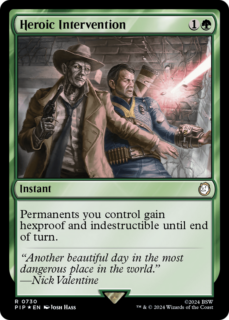 Heroic Intervention (Surge Foil) [Fallout] MTG Single Magic: The Gathering    | Red Claw Gaming