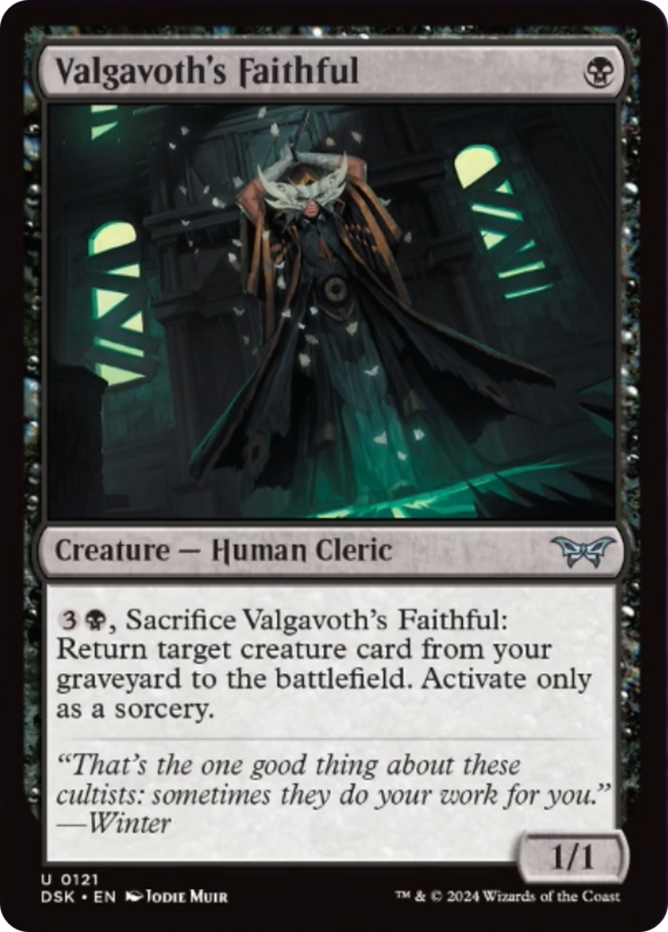 Valgavoth's Faithful [Duskmourn: House of Horror] MTG Single Magic: The Gathering | Red Claw Gaming