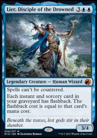Lier, Disciple of the Drowned (Promo Pack) [Innistrad: Midnight Hunt Promos] MTG Single Magic: The Gathering | Red Claw Gaming