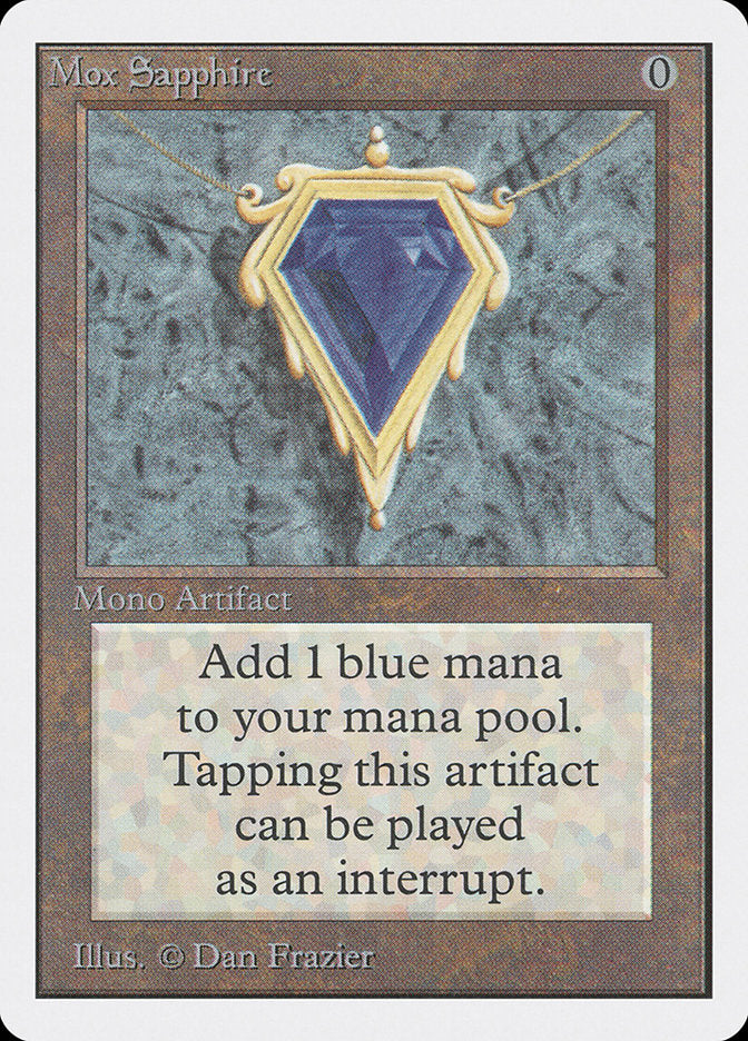 Mox Sapphire [Unlimited Edition] MTG Single Magic: The Gathering | Red Claw Gaming