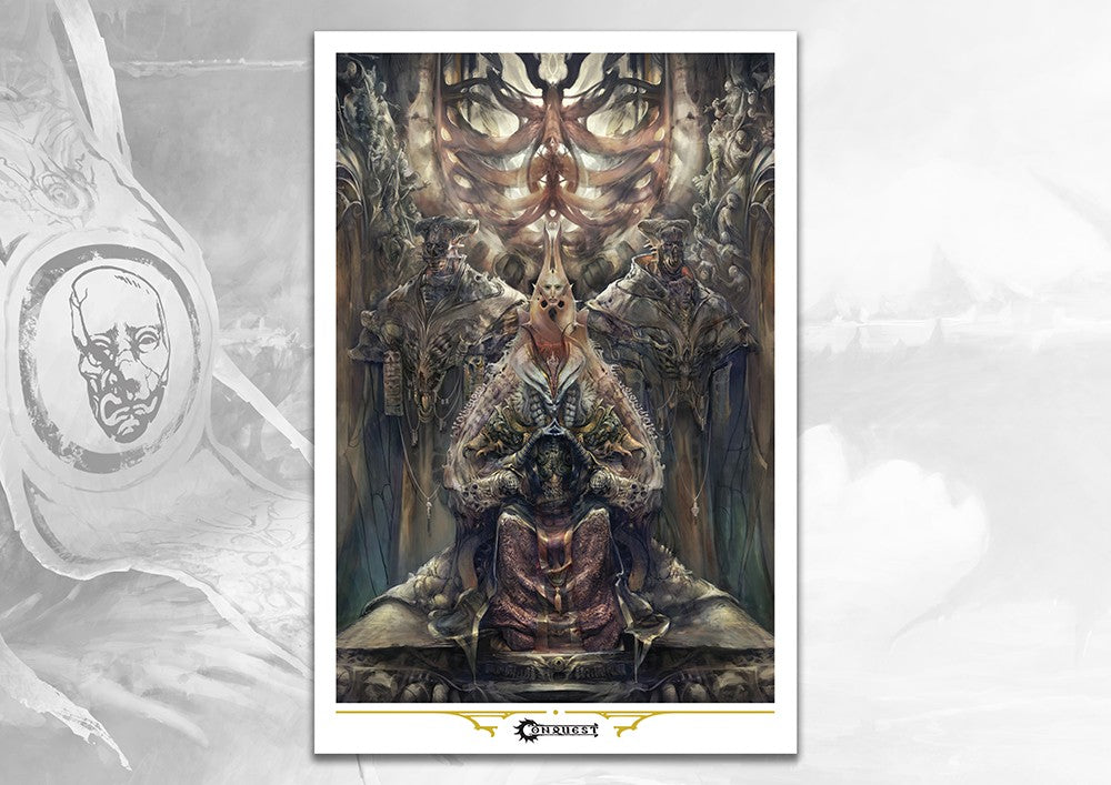 CONQUEST: THE SPIRES SOVEREIGN ICONIC ART PRINT Miniatures Universal DIstribution | Red Claw Gaming