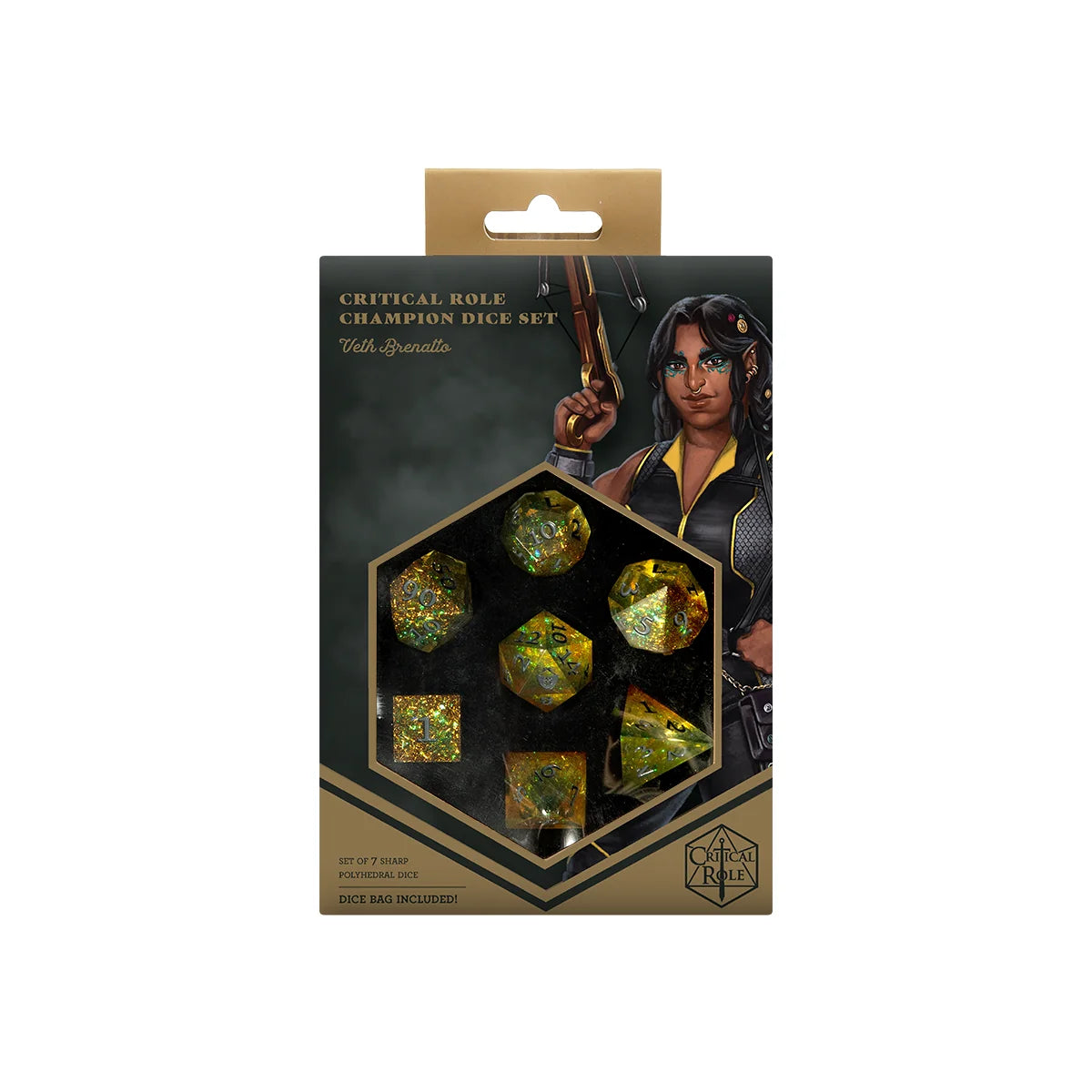 Critical Role Champion Dice Set: Veth Brenatto | Red Claw Gaming