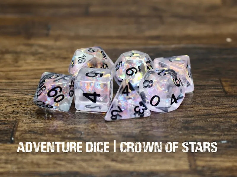 Adventure Dice Crown of Stars dice set Dice & Counters Adventure Dice | Red Claw Gaming