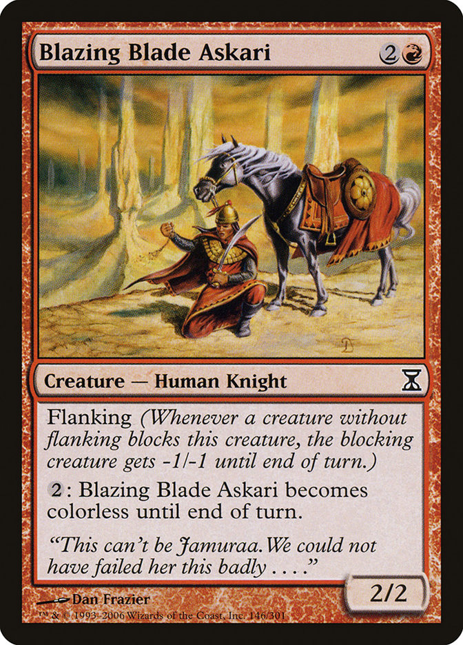 Blazing Blade Askari [Time Spiral] MTG Single Magic: The Gathering | Red Claw Gaming