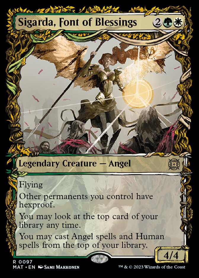 Sigarda, Font of Blessings (Showcase) [March of the Machine: The Aftermath] MTG Single Magic: The Gathering | Red Claw Gaming