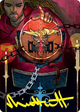 Sign in Blood Art Card (Gold-Stamped Signature) [Strixhaven: School of Mages Art Series] MTG Single Magic: The Gathering | Red Claw Gaming
