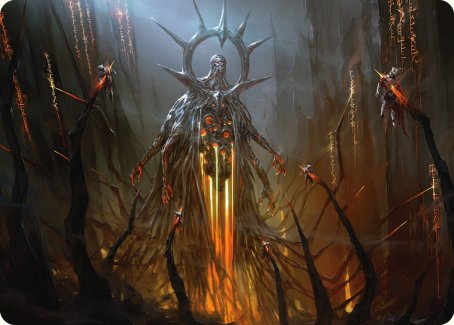 Solphim, Mayhem Dominus Art Card [Phyrexia: All Will Be One Art Series] MTG Single Magic: The Gathering | Red Claw Gaming