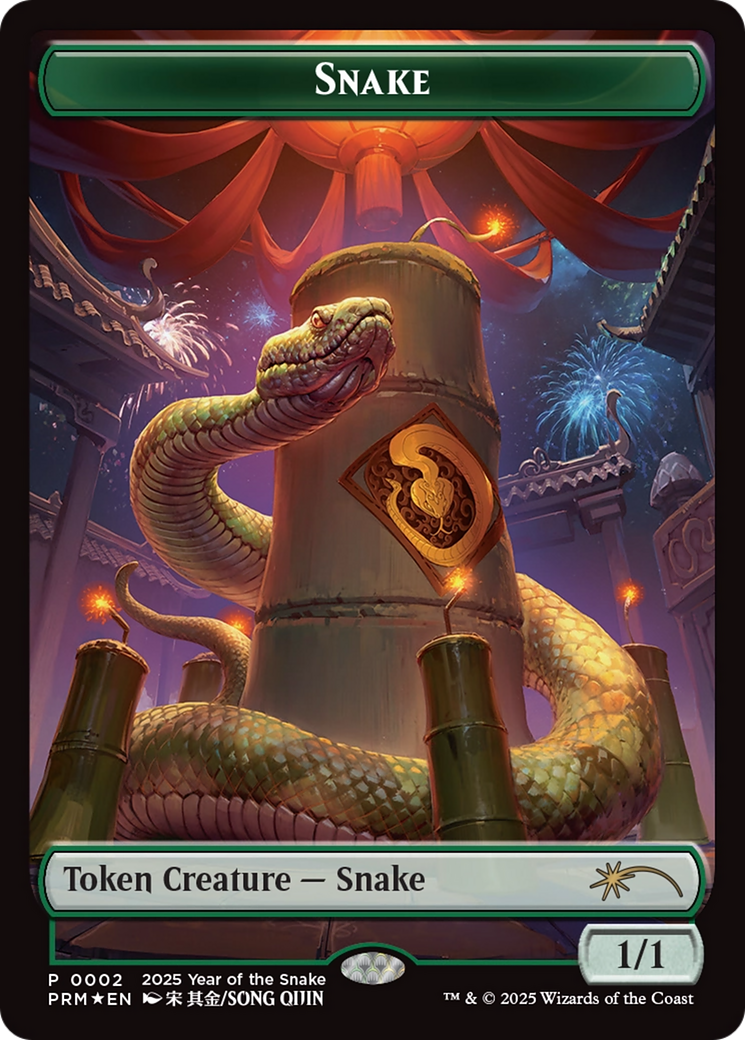 Snake Token (Year of the Snake 2025) [Standard Showdown Promos] MTG Single Magic: The Gathering | Red Claw Gaming