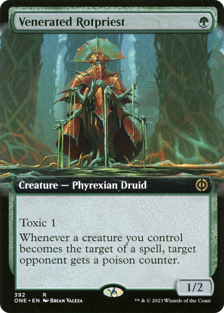Venerated Rotpriest (Extended Art) [Phyrexia: All Will Be One] MTG Single Magic: The Gathering | Red Claw Gaming
