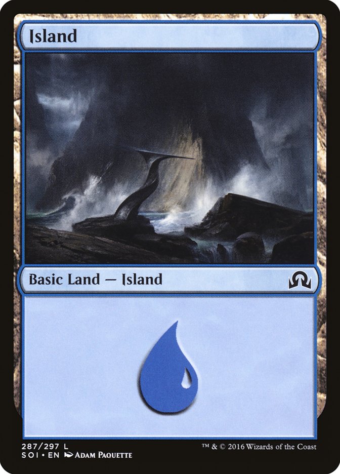 Island (287) [Shadows over Innistrad] MTG Single Magic: The Gathering | Red Claw Gaming