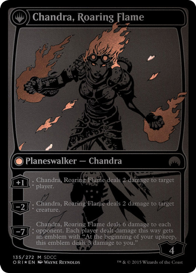 Chandra, Fire of Kaladesh // Chandra, Roaring Flame [San Diego Comic-Con 2015] MTG Single Magic: The Gathering | Red Claw Gaming