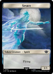 Spirit // Food (0022) Double-Sided Token (Surge Foil) [The Lord of the Rings: Tales of Middle-Earth Tokens] MTG Single Magic: The Gathering | Red Claw Gaming
