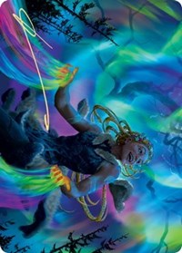 Esika, God of the Tree Art Card (Gold-Stamped Signature) [Kaldheim Art Series] MTG Single Magic: The Gathering | Red Claw Gaming