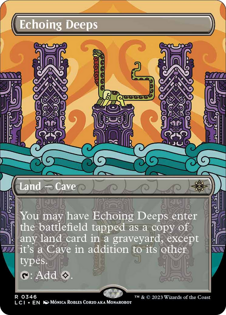 Echoing Deeps (Borderless) [The Lost Caverns of Ixalan] MTG Single Magic: The Gathering    | Red Claw Gaming