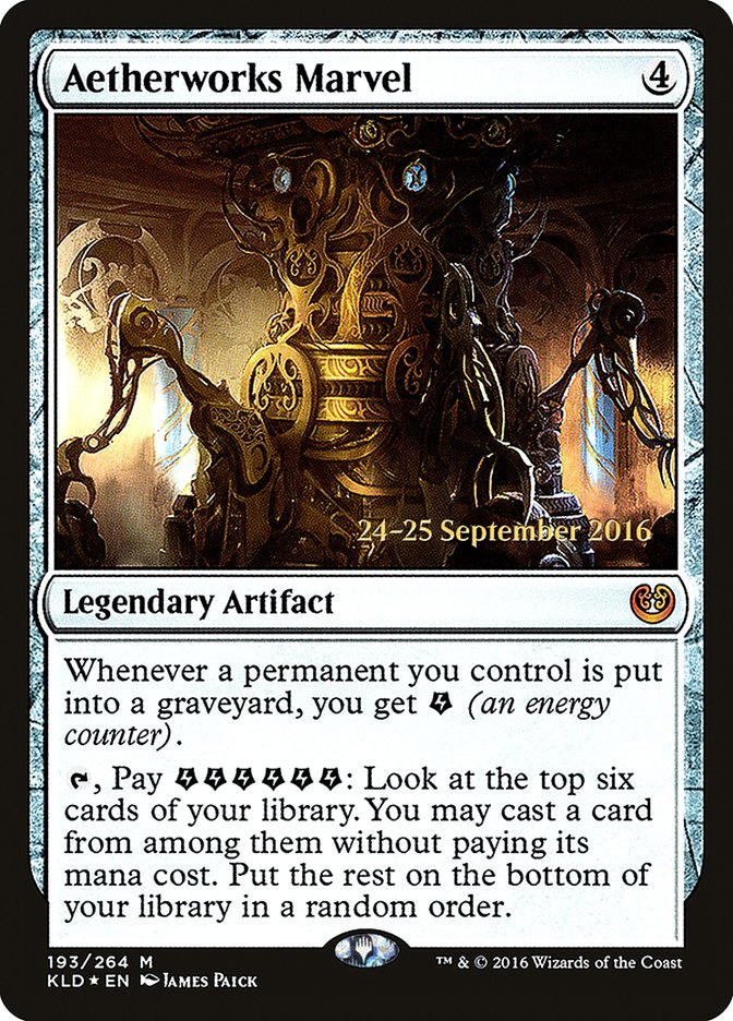 Aetherworks Marvel [Kaladesh Prerelease Promos] MTG Single Magic: The Gathering | Red Claw Gaming